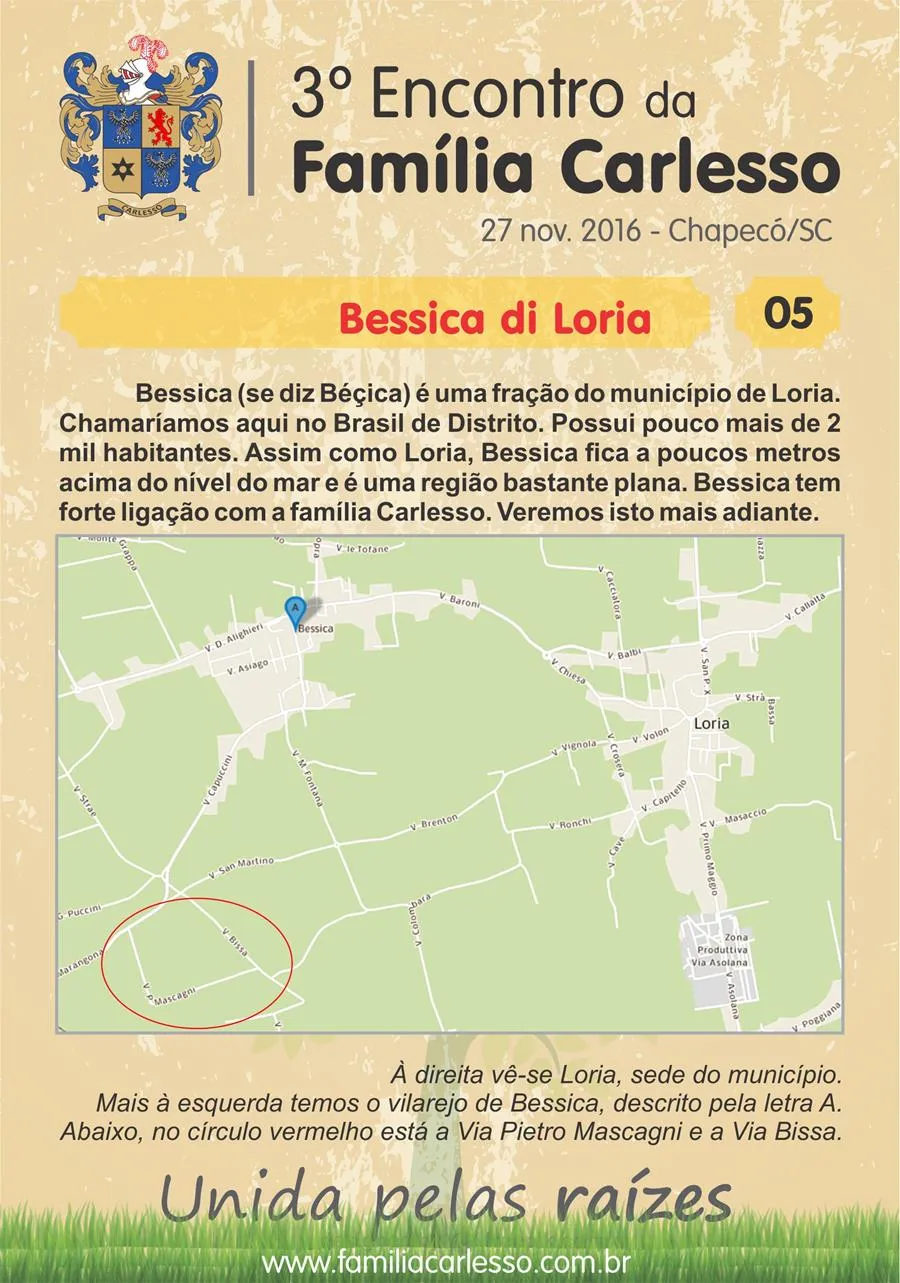 História da Família Carlesso, painel 05: Bessica di Loria